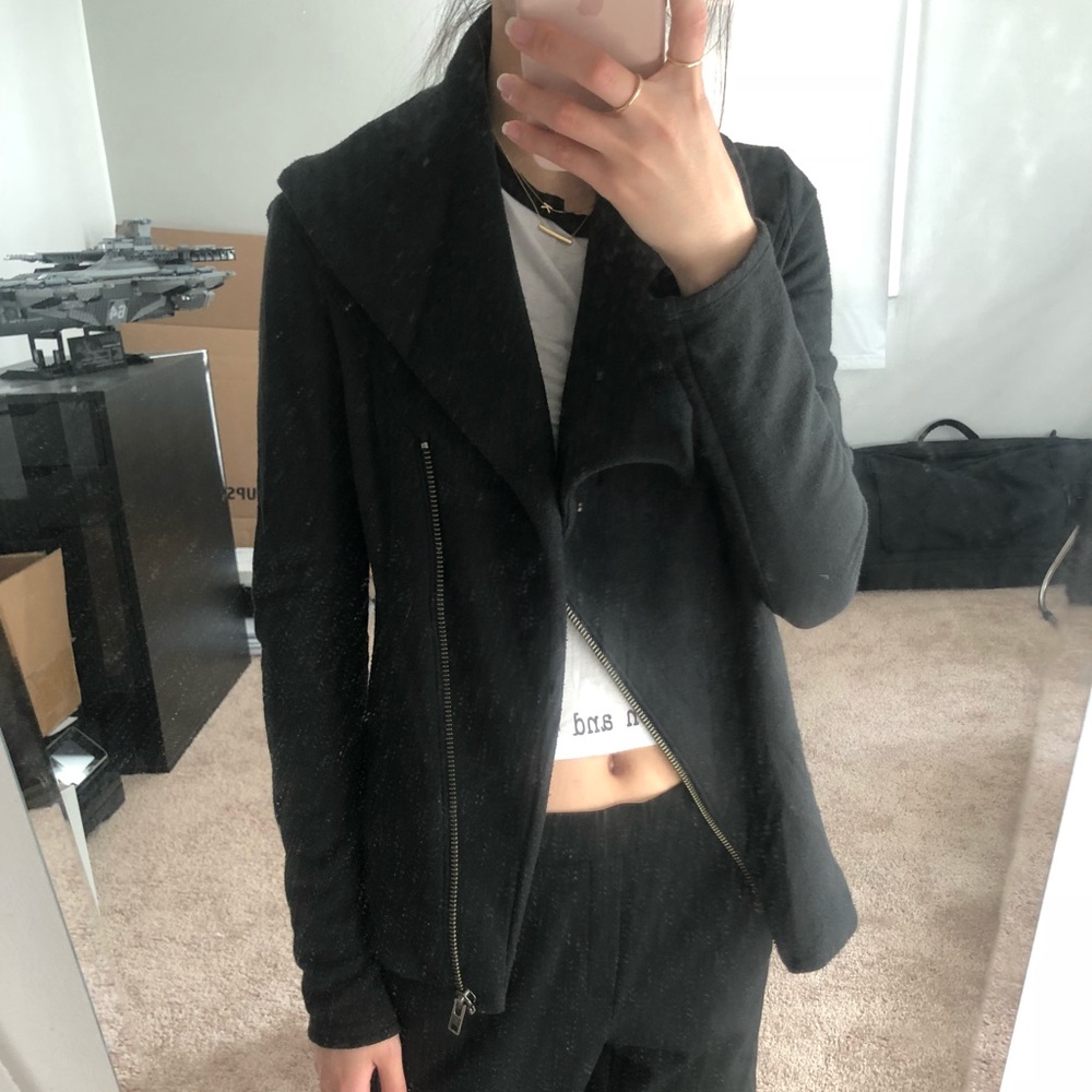 Helmut Lang Shawl Collar Black Jacket